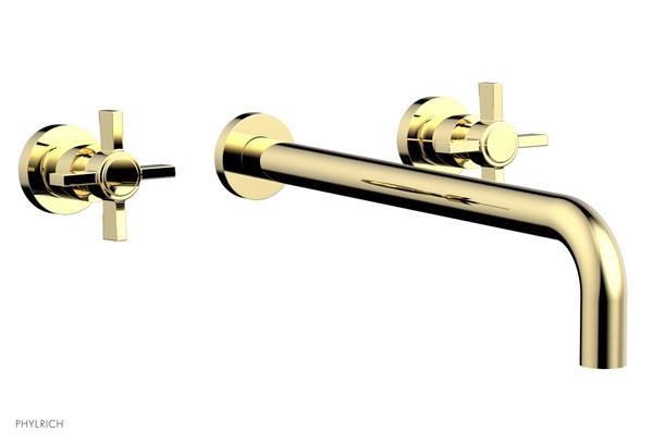 Phylrich - Basic Wall Tub Set 14 Inch Spout - Blade Cross Handles