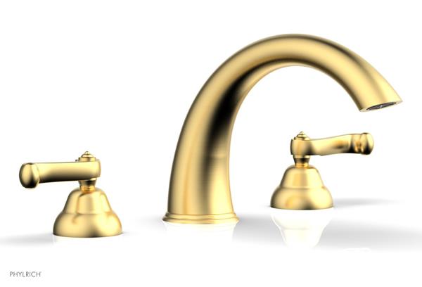 Phylrich - Revere & Savannah Deck Tub Complete Set - Curved Lever Handles