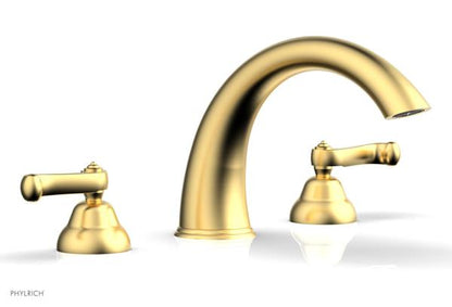 Phylrich - Revere & Savannah Deck Tub Complete Set - Curved Lever Handles