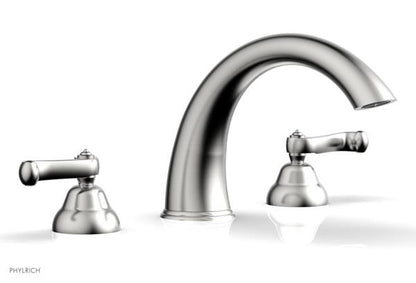 Phylrich - Revere & Savannah Deck Tub Complete Set - Curved Lever Handles