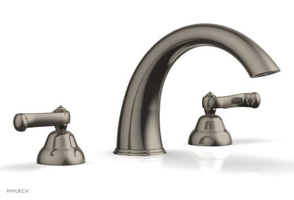 Phylrich - Revere & Savannah Deck Tub Complete Set - Curved Lever Handles