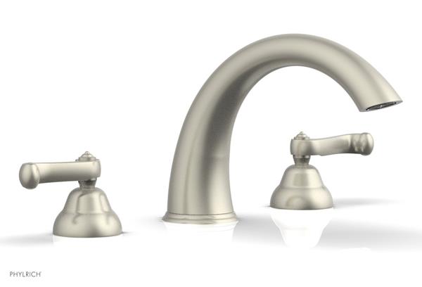 Phylrich - Revere & Savannah Deck Tub Complete Set - Curved Lever Handles