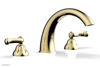 Phylrich - Revere & Savannah Deck Tub Complete Set - Curved Lever Handles