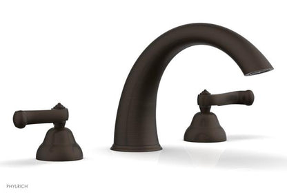 Phylrich - Revere & Savannah Deck Tub Complete Set - Curved Lever Handles