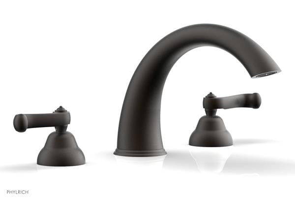 Phylrich - Revere & Savannah Deck Tub Complete Set - Curved Lever Handles