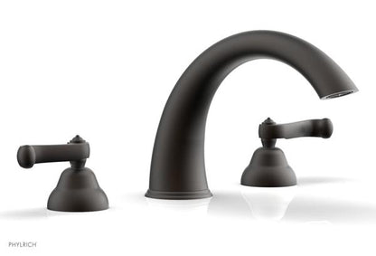 Phylrich - Revere & Savannah Deck Tub Complete Set - Curved Lever Handles