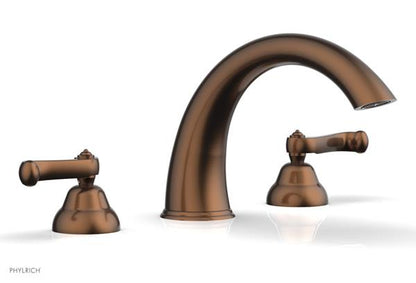 Phylrich - Revere & Savannah Deck Tub Complete Set - Curved Lever Handles
