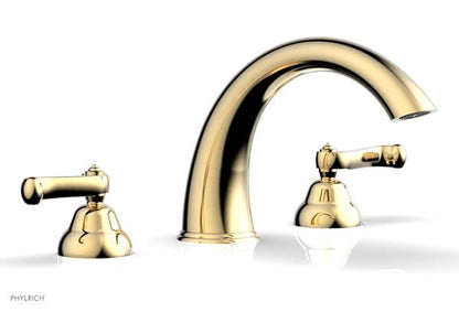Phylrich - Revere & Savannah Deck Tub Complete Set - Curved Lever Handles