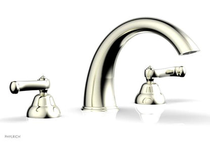 Phylrich - Revere & Savannah Deck Tub Complete Set - Curved Lever Handles