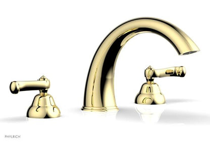 Phylrich - Revere & Savannah Deck Tub Complete Set - Curved Lever Handles