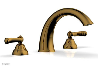 Phylrich - Revere & Savannah Deck Tub Complete Set - Curved Lever Handles