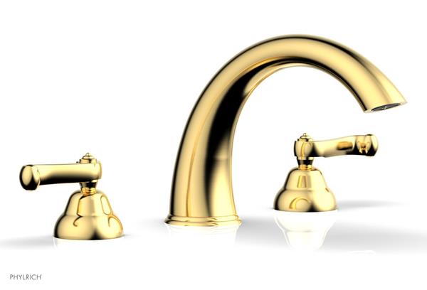 Phylrich - Revere & Savannah Deck Tub Complete Set - Curved Lever Handles