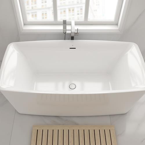 DXV - Equility 66 In X 33 Inch Freestanding Bathtub - Canvas White