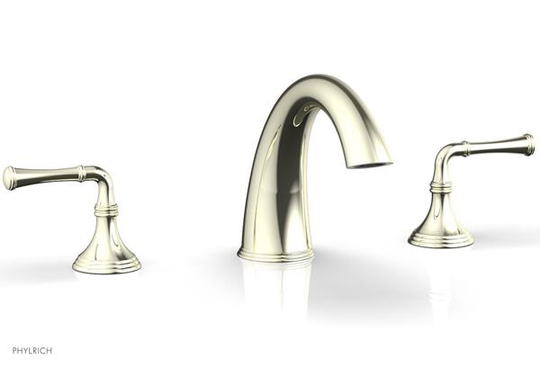 Phylrich - 3Ring Deck Tub Complete Set Trim Ony - Straight Lever Hanldes