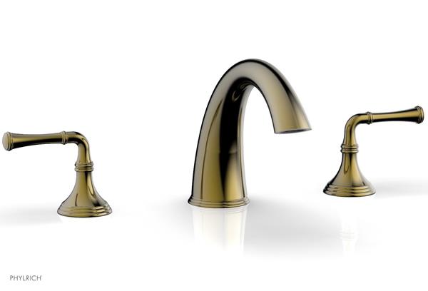 Phylrich - 3Ring Deck Tub Complete Set Trim Ony - Straight Lever Hanldes