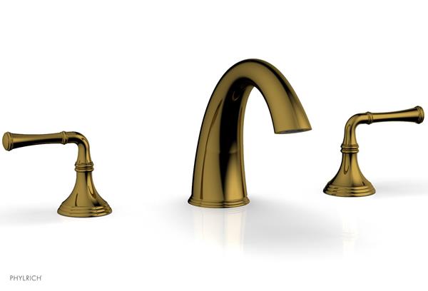 Phylrich - 3Ring Deck Tub Complete Set Trim Ony - Straight Lever Hanldes