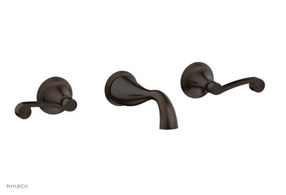 Phylrich - 3Ring Wall Tub Complete Set Trim Only - Curved Lever Hanldes