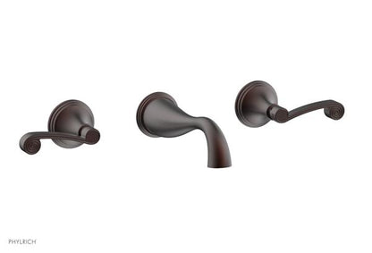 Phylrich - 3Ring Wall Tub Complete Set Trim Only - Curved Lever Hanldes