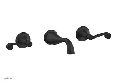 Phylrich - 3Ring Wall Tub Complete Set Trim Only - Curved Lever Hanldes