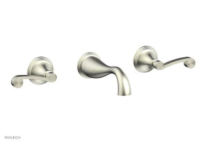 Phylrich - 3Ring Wall Tub Complete Set Trim Only - Curved Lever Hanldes