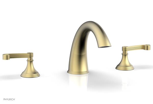 Phylrich - 3Ring Deck Tub Complete Set Trim Ony - Curved Lever Hanldes