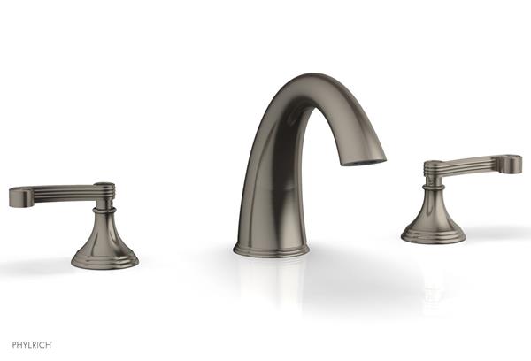 Phylrich - 3Ring Deck Tub Complete Set Trim Ony - Curved Lever Hanldes