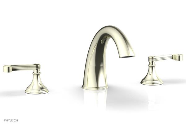 Phylrich - 3Ring Deck Tub Complete Set Trim Ony - Curved Lever Hanldes