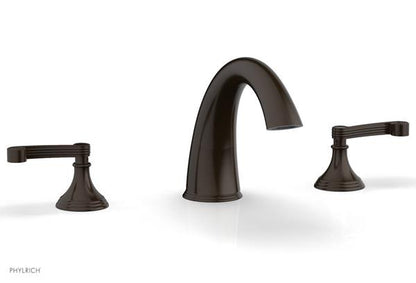 Phylrich - 3Ring Deck Tub Complete Set Trim Ony - Curved Lever Hanldes