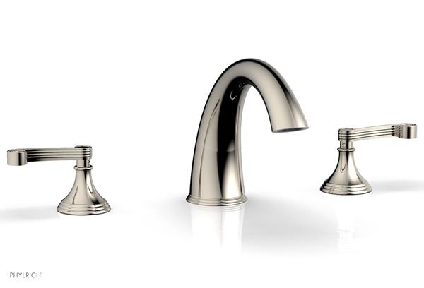 Phylrich - 3Ring Deck Tub Complete Set Trim Ony - Curved Lever Hanldes