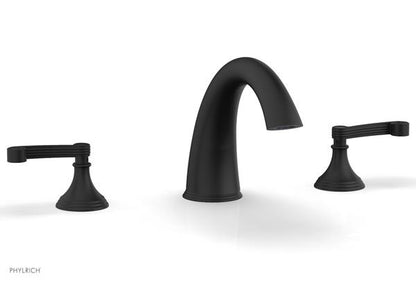 Phylrich - 3Ring Deck Tub Complete Set Trim Ony - Curved Lever Hanldes