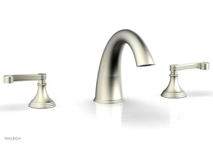 Phylrich - 3Ring Deck Tub Complete Set Trim Ony - Curved Lever Hanldes