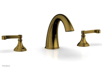 Phylrich - 3Ring Deck Tub Complete Set Trim Ony - Curved Lever Hanldes