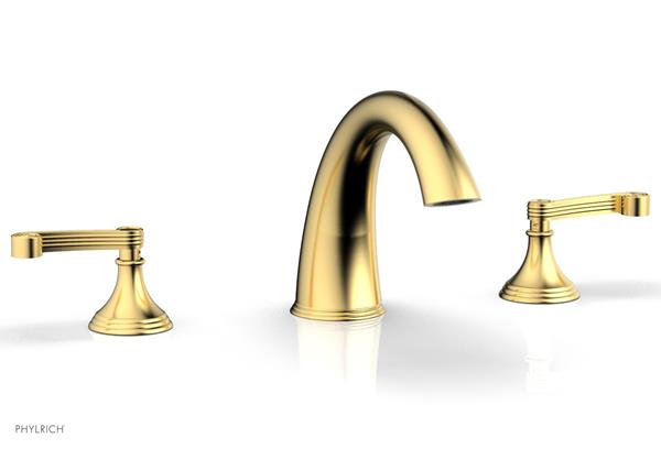 Phylrich - 3Ring Deck Tub Complete Set Trim Ony - Curved Lever Hanldes