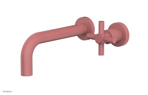 Phylrich - Basic 7-1/2 Inch Single Handle Wall Lavatory Set - Tubular Cross Handle