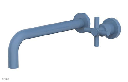 Phylrich - Basic 10 Inch Single Handle Wall Lavatory Set - Tubular Cross Handle