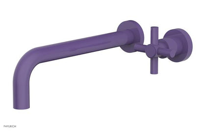 Phylrich - Basic 10 Inch Single Handle Wall Lavatory Set - Tubular Cross Handle