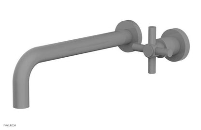 Phylrich - Basic 10 Inch Single Handle Wall Lavatory Set - Tubular Cross Handle