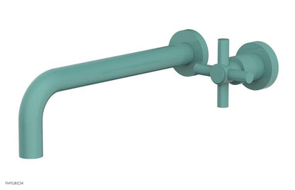 Phylrich - Basic 10 Inch Single Handle Wall Lavatory Set - Tubular Cross Handle