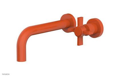Phylrich - Basic 7-1/2 Inch Single Handle Wall Lavatory Set - Blade Cross Handle
