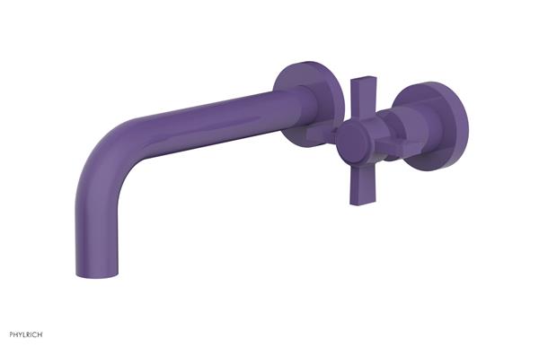 Phylrich - Basic 7-1/2 Inch Single Handle Wall Lavatory Set - Blade Cross Handle