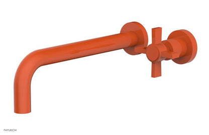 Phylrich - Basic 10 Inch Single Handle Wall Lavatory Set - Blade Cross Handle