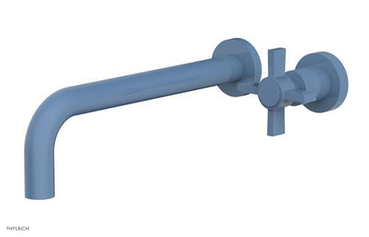 Phylrich - Basic 10 Inch Single Handle Wall Lavatory Set - Blade Cross Handle