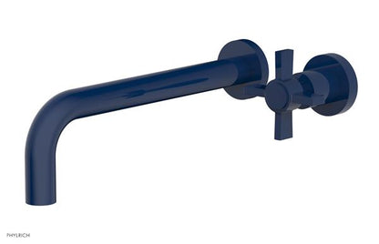 Phylrich - Basic 10 Inch Single Handle Wall Lavatory Set - Blade Cross Handle