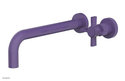 Phylrich - Basic 10 Inch Single Handle Wall Lavatory Set - Blade Cross Handle