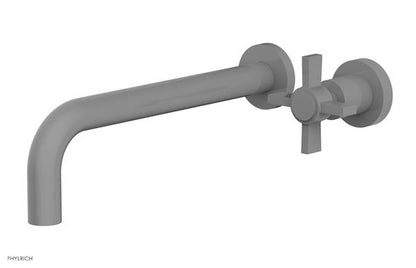 Phylrich - Basic 10 Inch Single Handle Wall Lavatory Set - Blade Cross Handle