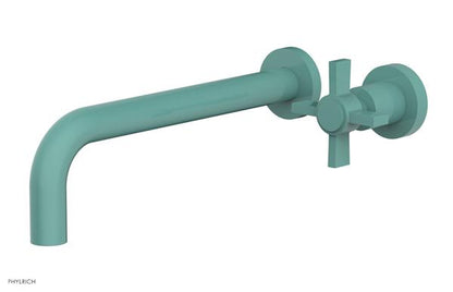 Phylrich - Basic 10 Inch Single Handle Wall Lavatory Set - Blade Cross Handle
