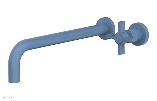 Phylrich - Basic 12 Inch Single Handle Wall Lavatory Set - Blade Cross Handle