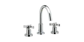 Phylrich - Basic Widespread Faucet, 8-1/2 Inch High Spout - Blade Cross Handles