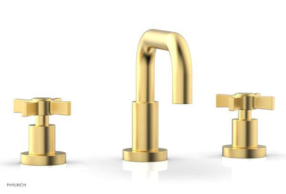 Phylrich - Basic Widespread Faucet, 6-3/8 Inch High Spout - Blade Cross Handles
