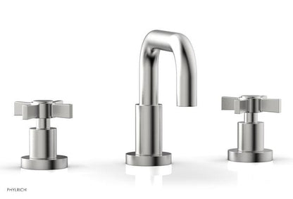 Phylrich - Basic Widespread Faucet, 6-3/8 Inch High Spout - Blade Cross Handles